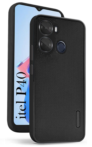 For Itel P40 Back Cover Case (Textured Grip Design | Camera Protetion | Slim and Light Weight | Soft Touch and Feel)