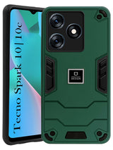 For Tecno Spark 10 | Tecno Spark 10C Back Cover Case (Lightweight Hybrid Shockproof Polycarbonate| Slim Black)