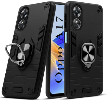 For Oppo A17 Back Cover Case (Shockproof Polycarbonate Layer Hybrid Armor)