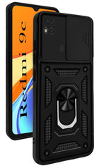 For Redmi 9C Back Cover Case (Hybrid Dual Armor Polycarbonate)