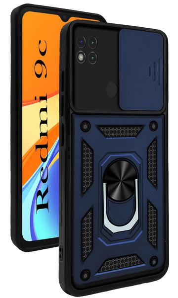 For Redmi 9C Back Cover Case (Hybrid Dual Armor Polycarbonate)