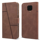 For Redmi Note 9 Pro | 9 Pro Max | Note 10 Lite Flip Cover Case (Stitched Leather with Magnetic Closure)