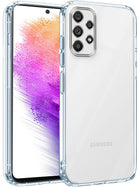 For Samsung Galaxy A73 5G Back Cover Case (Silicone Crystal Clear | Pure Camera Protection | Soft and Flexible for Charger and Headphone sockets | Shockproof Bumpers)
