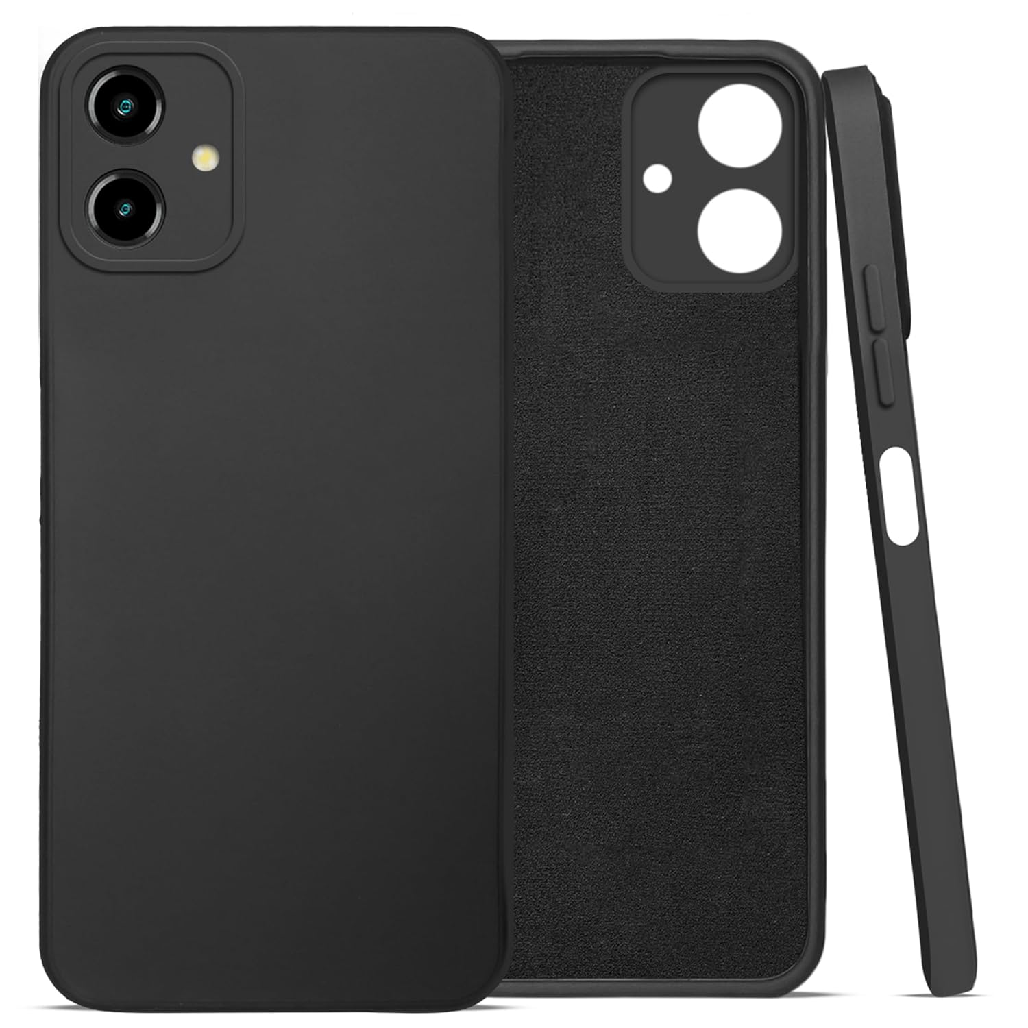 For Lava Yuva 2 Back Cover Case (Matte Finish Silicone with Inside Fiber Cloth)