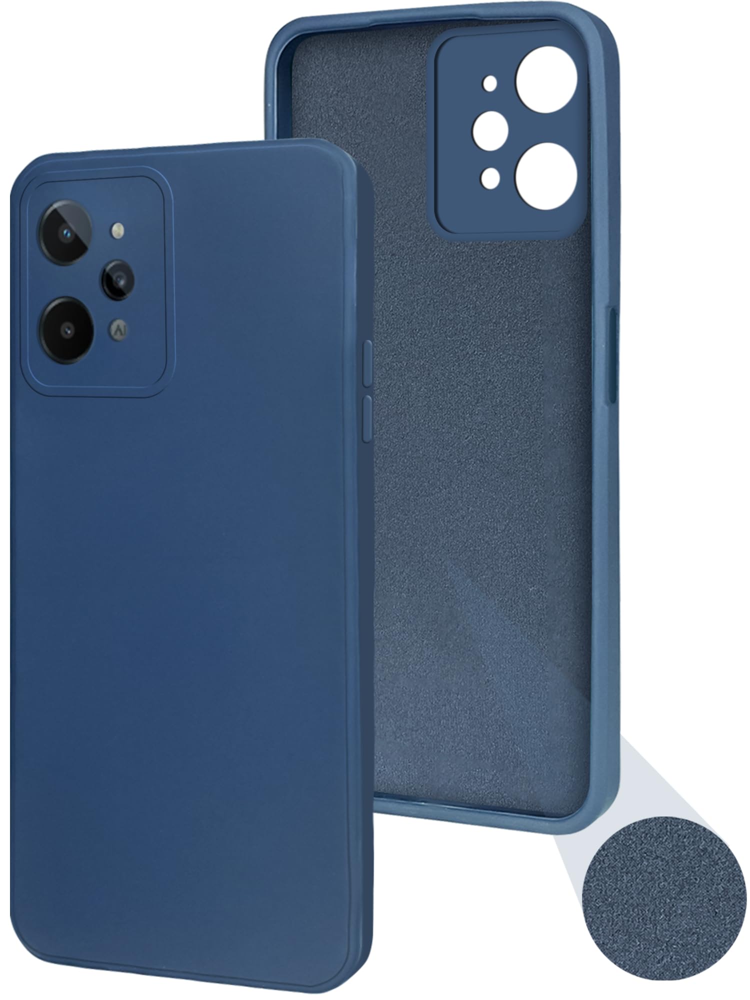 For Realme C31 Back Cover Case (Inside Fiber Cloth | Smooth Matte Finish | Elegant Professional Look)