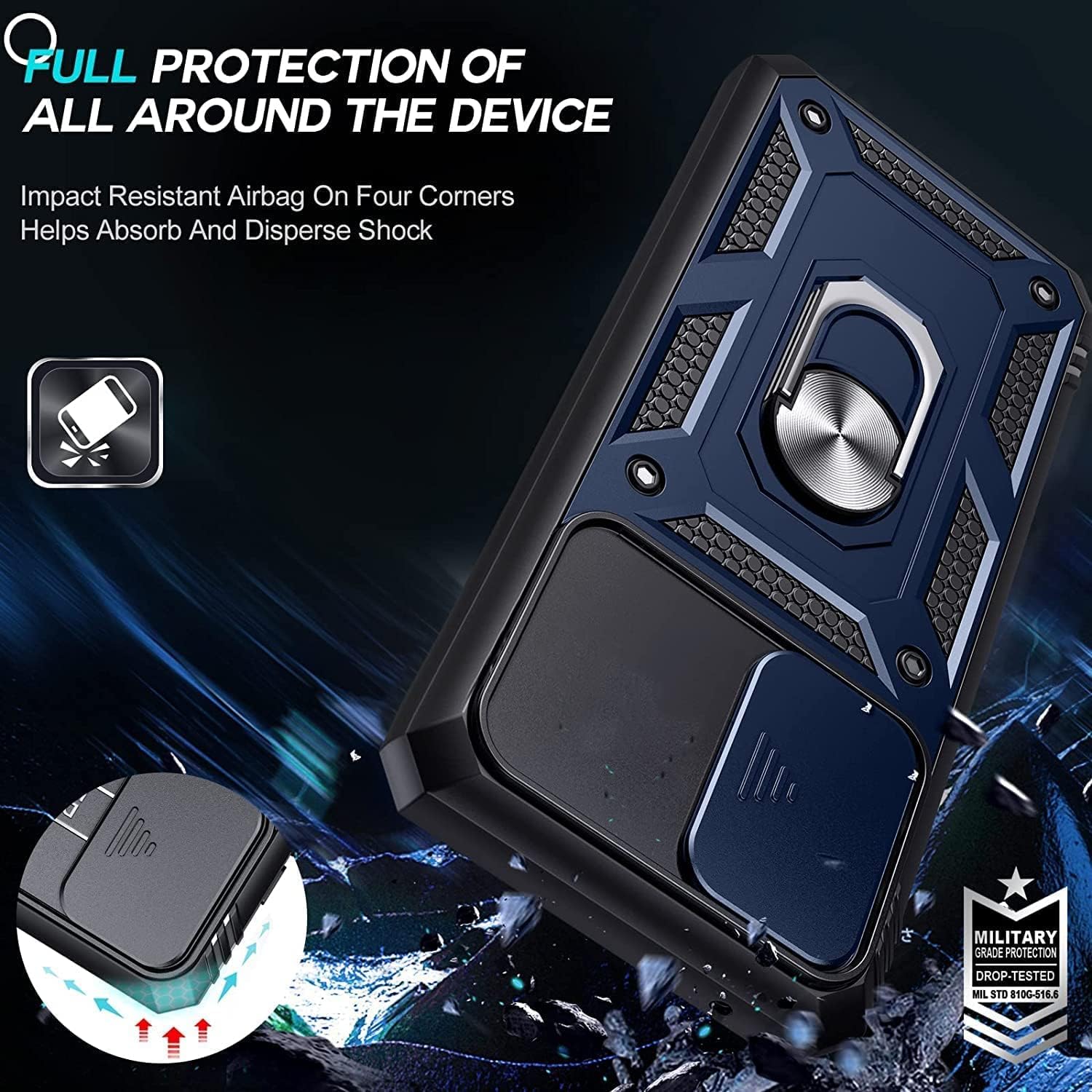 For Poco X3 | Poco X3 Pro Back Cover Case (Hybrid Dual Polycarbonate)