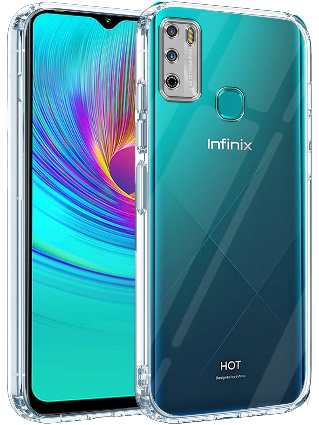 For Infinix Hot 9 Play Back Cover Case (Silicone Crystal Clear | Pure Camera Protection |Soft and Flexible)