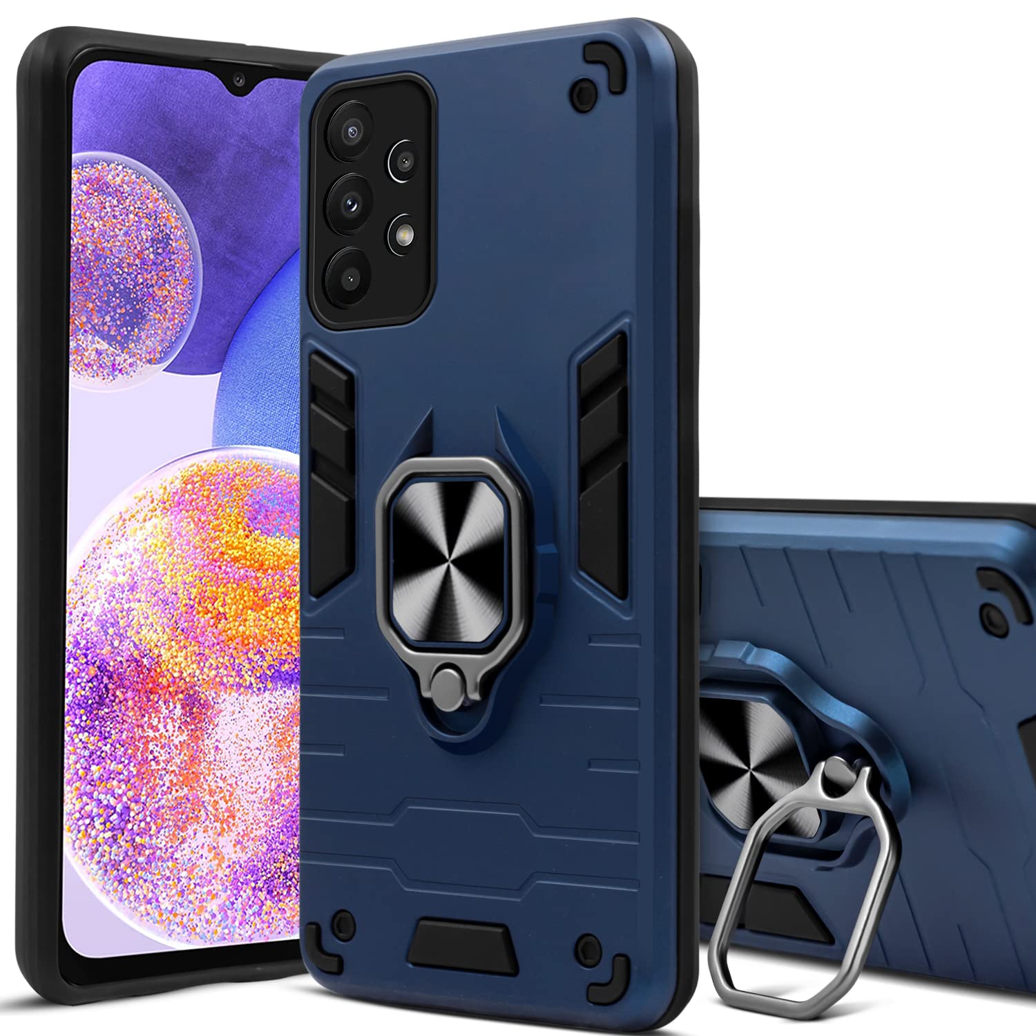 For Samsung Galaxy A23 4G | 5G Back Cover Case (Shockproof Polycarbonate Dual Layer Hybrid Armor)