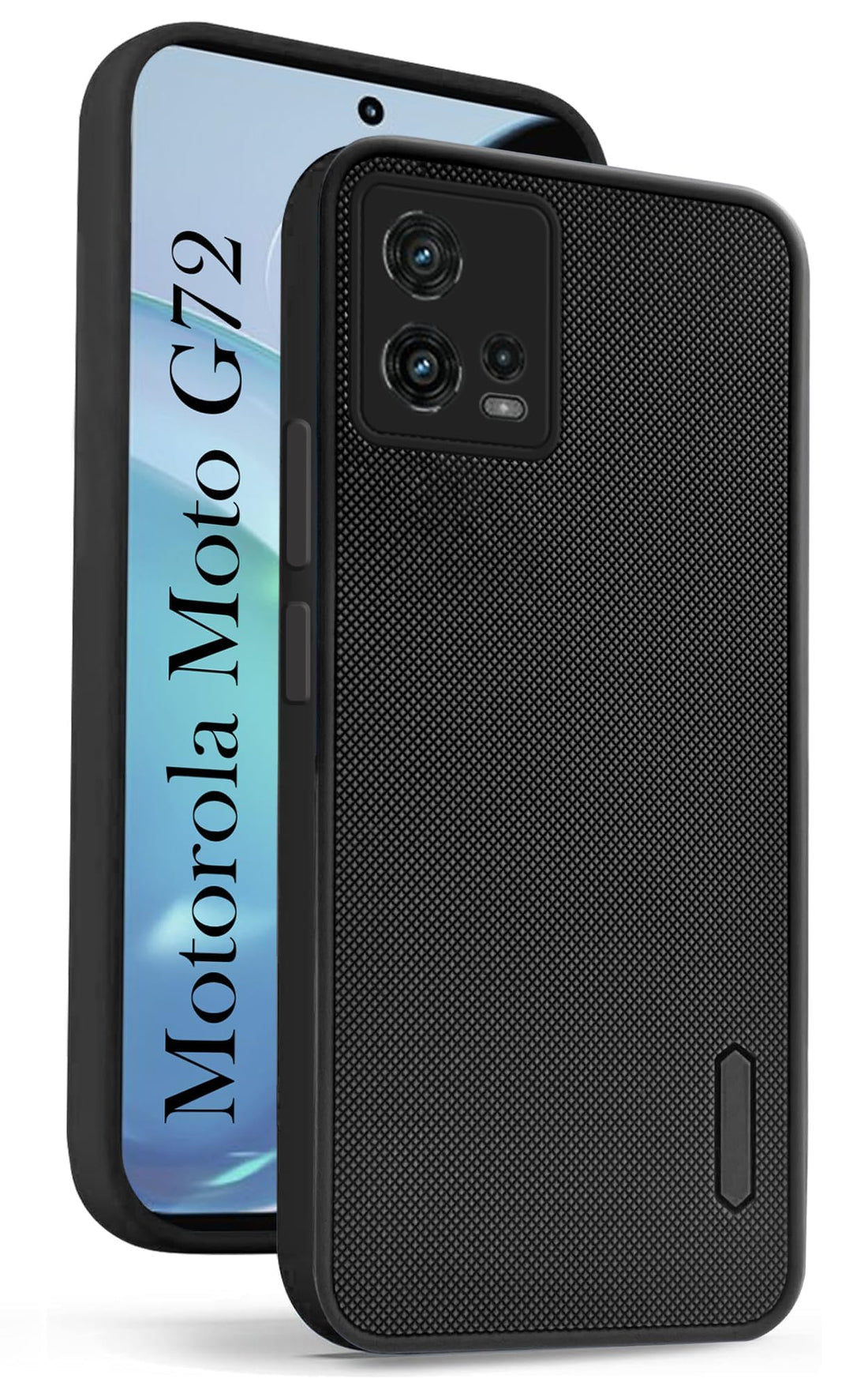 For Motorola Moto G72 Back Case Cover (Textured Grip Design | Light Weight | Soft Touch and Feel)
