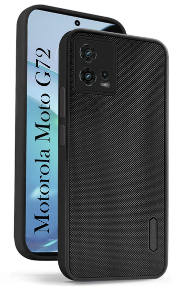 For Motorola Moto G72 Back Case Cover (Textured Grip Design | Light Weight | Soft Touch and Feel)