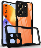 For Infinix Note 30 5G Back Cover Case (Shockproof with Polycarbonate Clear Panel)