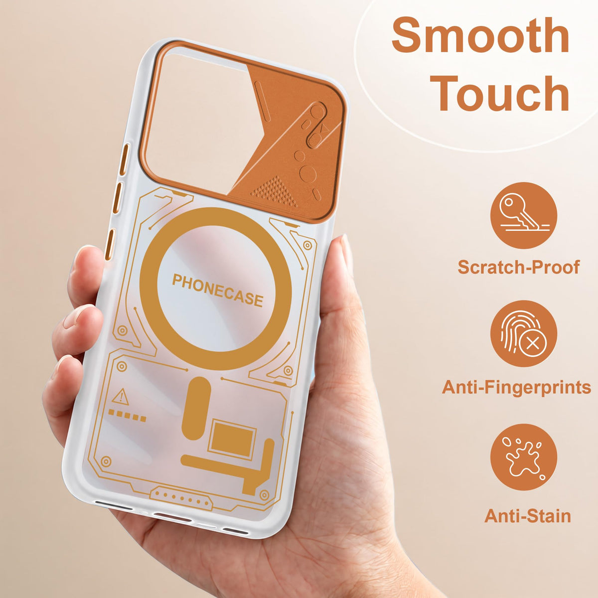 For Samsung Galaxy A37 5G Metallic Back Cover Case (Metallic Camera Protection & Buttons | Translucent Milky Shade | Hard Polycarbonate)