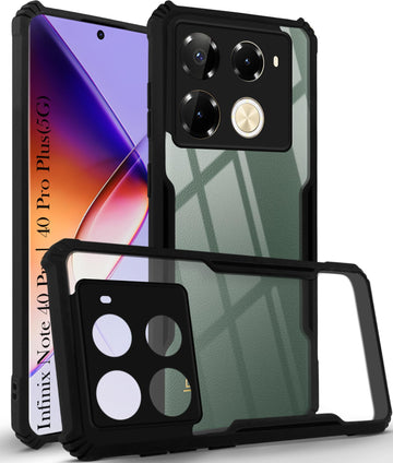 For Infinix Note 40 Pro 5G | Infinix Note 40 Pro Plus Back Cover Case (Shockproof with Polycarbonate)