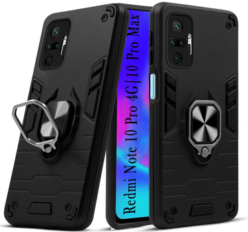 For Xiaomi Mi Redmi Note 10 Pro | 10 Pro Max Back Cover Case (Shockproof Polycarbonate Dual Layer Hybrid Armor)