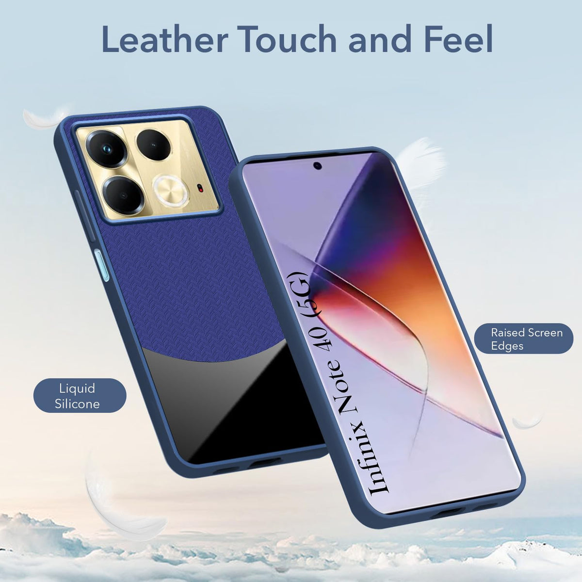 For Infinix Note 40 Silicone Finish Back Cover Case (Premium Minimalist Professional Feel | Camera Protection Bump)