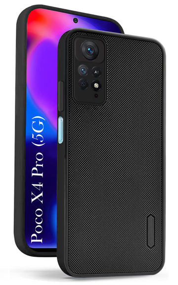 For Poco X4 Pro 5G Back Cover Case(Textured Grip Design | Camera Protetion | Slim and Light Weight | Soft Touch and Feel)