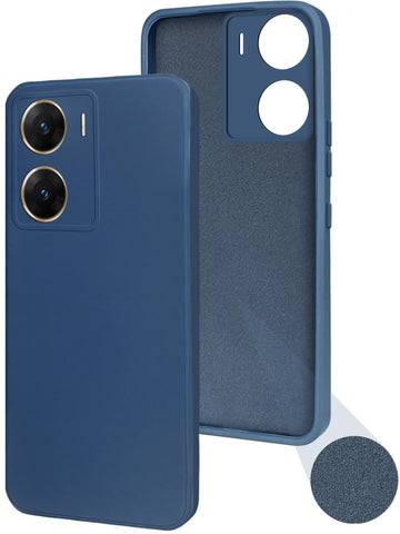 For Vivo V29e 5G Back Cover Case (Matte Finish Silicone with Inside Fiber Cloth)