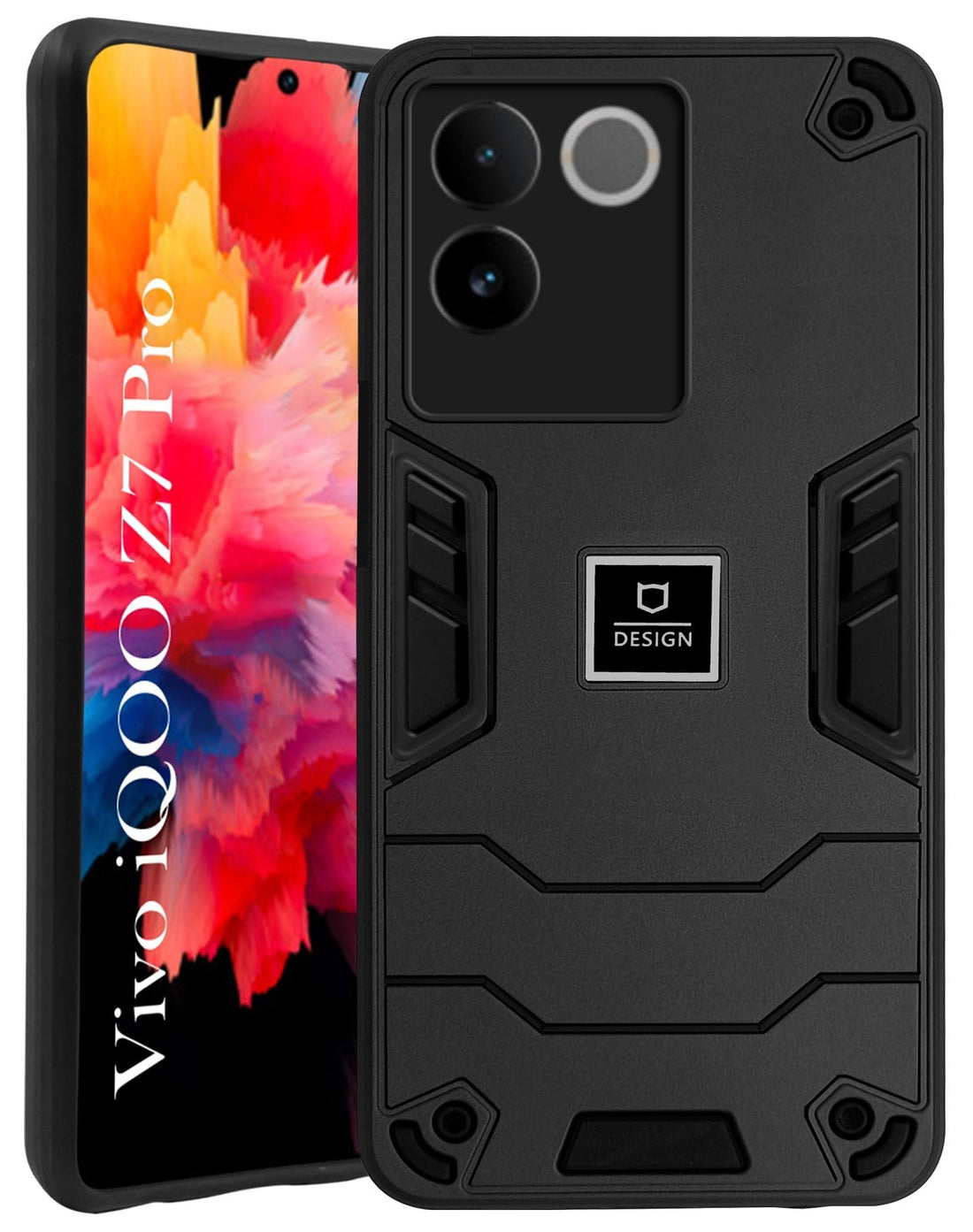 For Vivo iQOO Z7 Pro Back Cover Case (Lightweight Hybrid Shockproof Polycarbonate)
