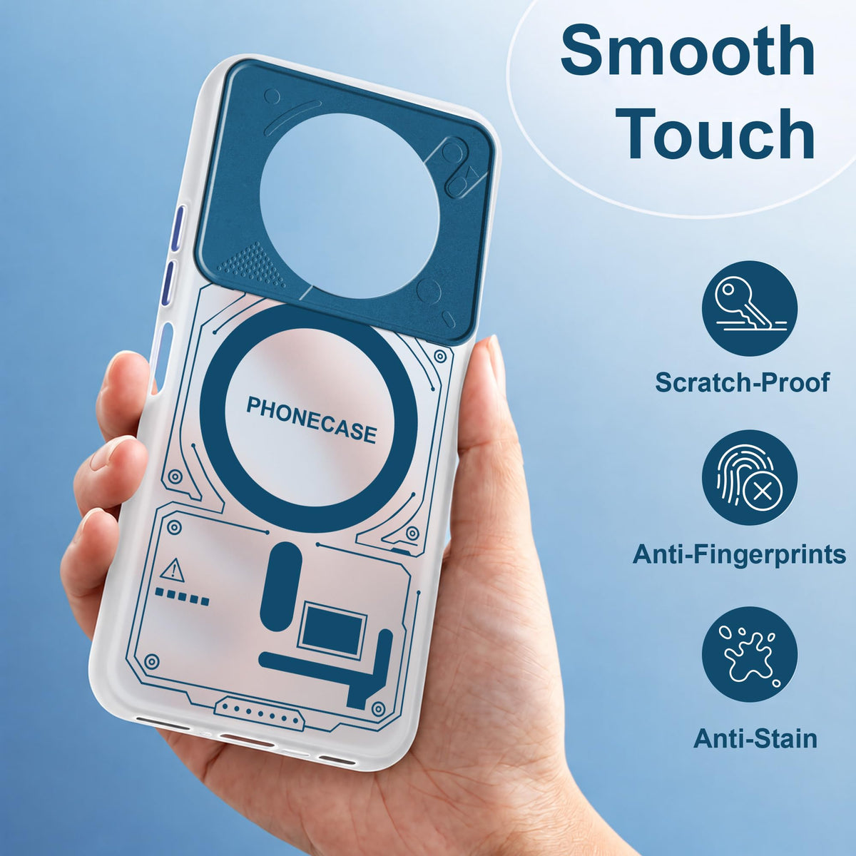 For Realme Narzo 70x 5G Metallic Back Cover Case (Metallic Camera Protection & Buttons | Translucent Milky Shade | Hard Polycarbonate)