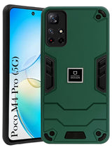 For Poco M4 Pro 5G Back Cover Case (Lightweight Hybrid Shockproof Polycarbonate| Slim Black)