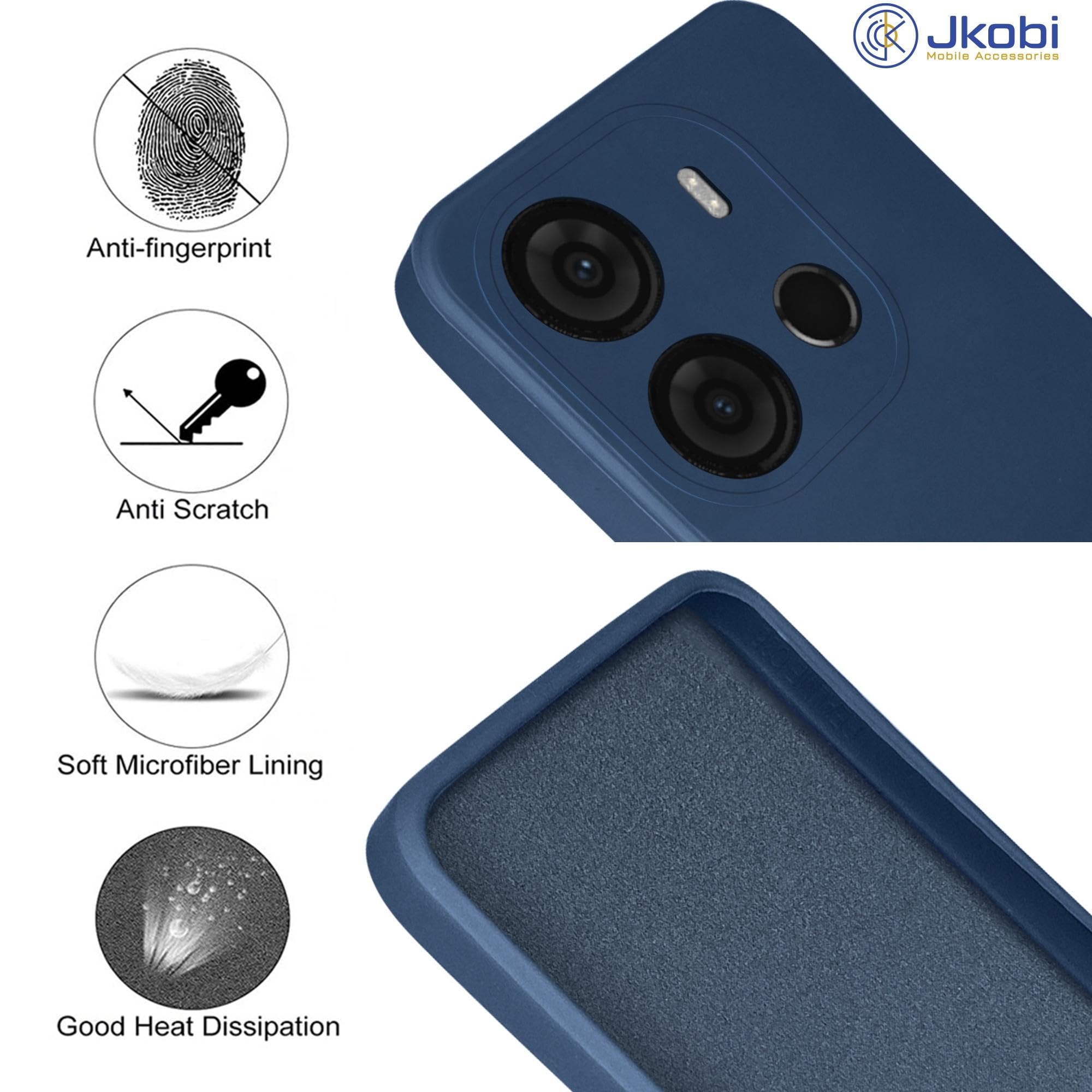 For Tecno Spark Go 2023 Back Cover Case (Matte Finish Silicone with Inside Fiber Cloth)