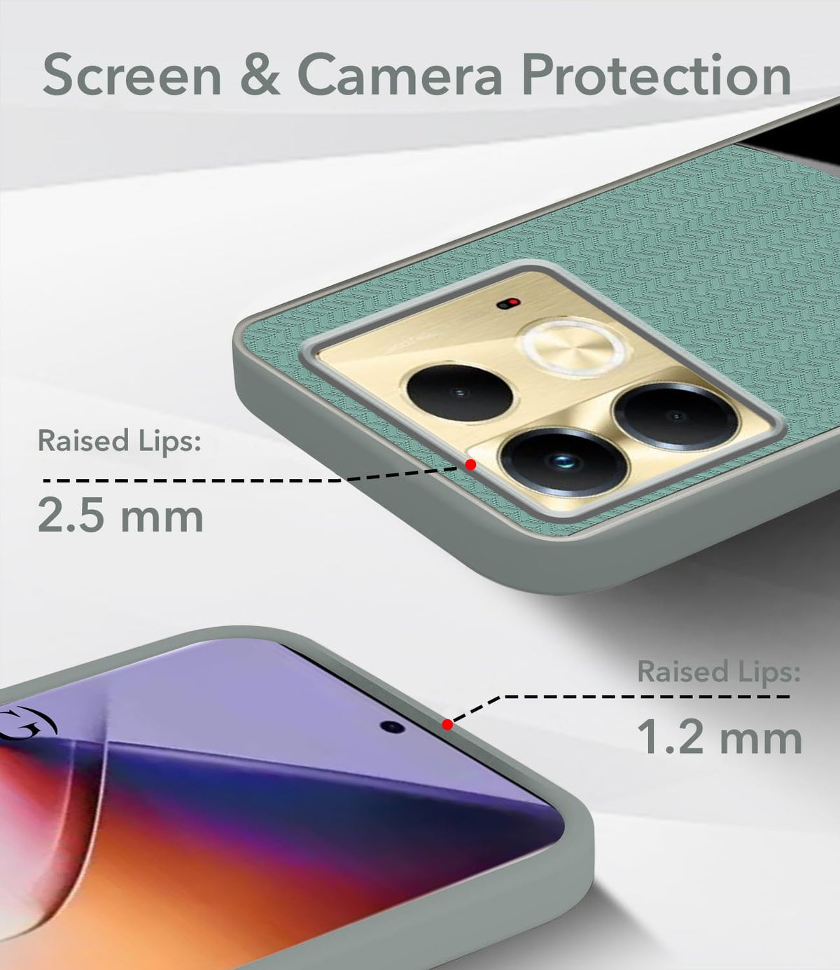 For Infinix Note 40 Silicone Finish Back Cover Case (Premium Minimalist Professional Feel | Camera Protection Bump)