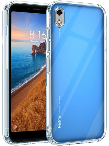 For Xiaomi Mi Redmi 7A  Back Cover (Silicone Clear Case with Camera Protection | Soft and Flexible)