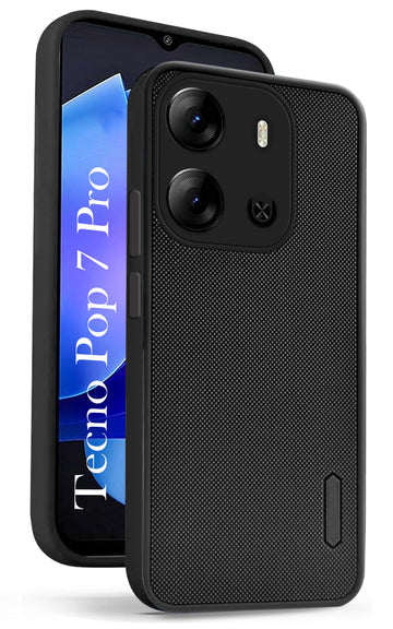 For Tecno Pop 7 Pro Back Cover Case (Textured Grip Design | Camera Protetion | Slim and Light Weight | Soft Touch and Feel)