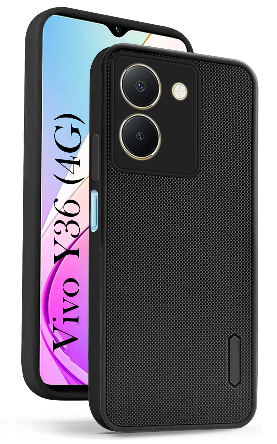 For Vivo Y36 Back Cover Case (Textured Grip Design | Camera Protetion | Slim and Light Weight | Soft Touch and Feel)