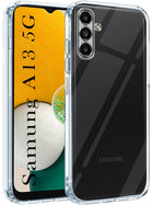 For Samsung Galaxy A13 5G Back Cover (Silicone Clear Shockproof Case with Camera Protection | Soft and Flexible | Transparent)