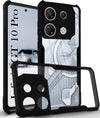 For Infinix GT 10 Pro Back Case Cover (Shockproof with Polycarbonate Clear Panel | Professional Black)