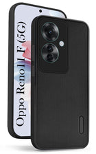 For Oppo Reno11 F 5G | Oppo Reno 11F 5G Back Cover Case Rubberised (Textured Grip Design| Micro-Fiber Cloth Inside | Slim and Light Weight | Soft Touch and Feel)