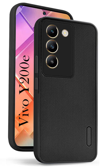 For Vivo Y200e Back Cover Case (Textured Grip Design | Camera Protetion | Slim and Light Weight | Soft Touch and Feel)