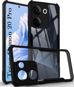 For Tecno Camon 20 | Tecno Camon 20 Pro Back Cover Case (Shockproof with Polycarbonate Clear Panel)