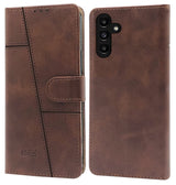 For Samsung Galaxy A13 5G Flip Cover Case (Stitched Leather Finish | Magnetic Closure | Inner TPU | Foldable Stand | Wallet Card Slots)