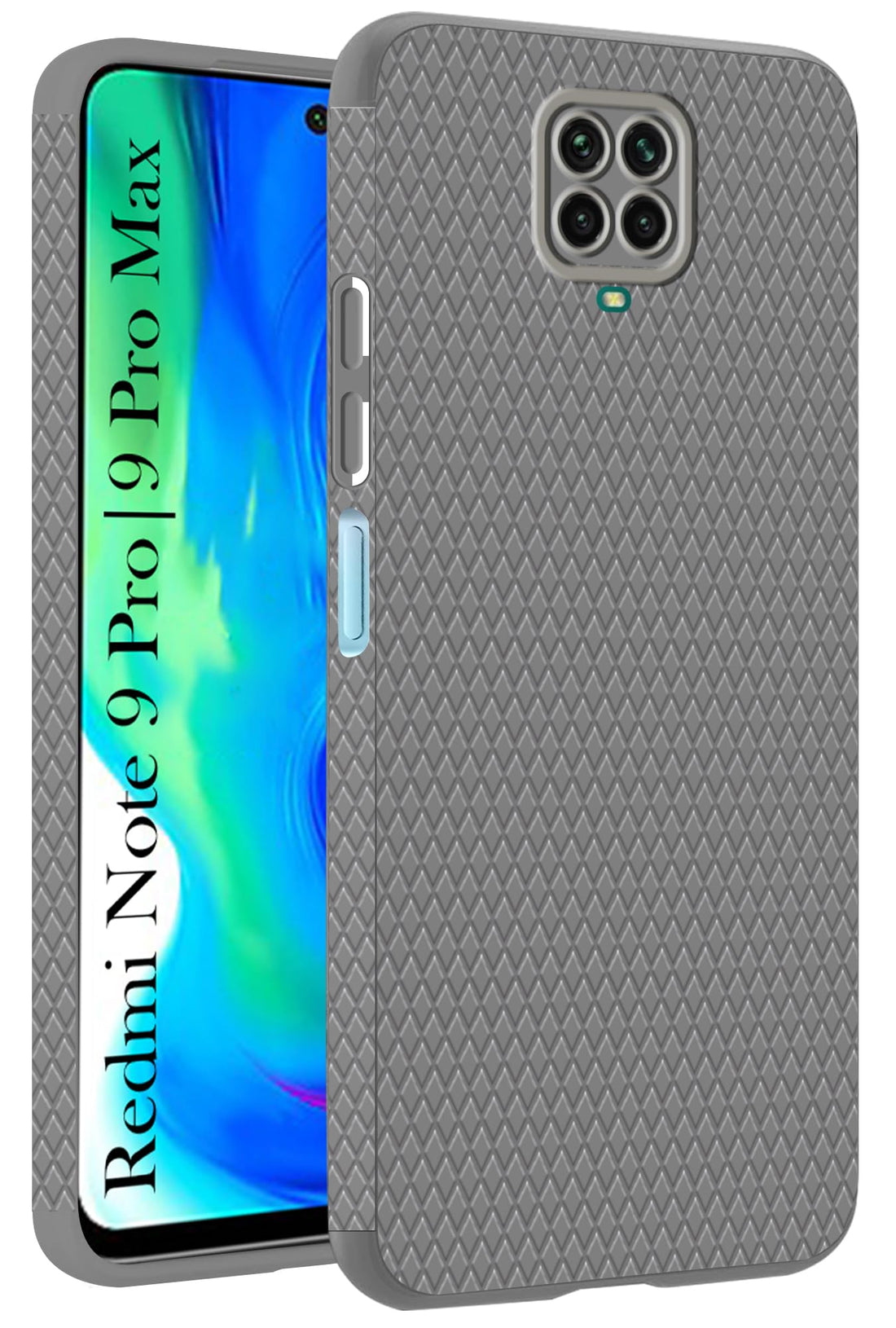 For Redmi Note 9 Pro | 9 Pro Max  Back Cover Case (Liquid Silicone | Side Grip | Camera Protection)