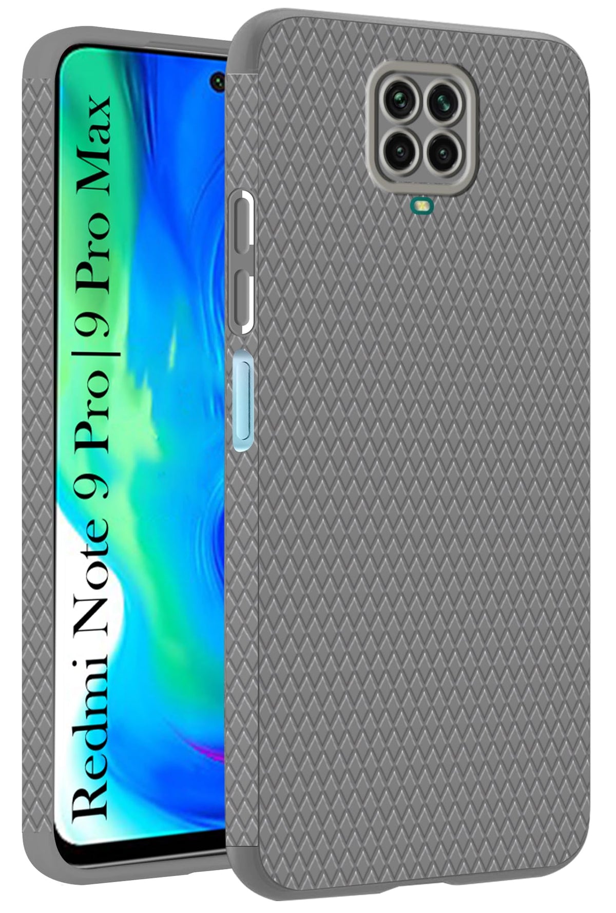 For Redmi Note 9 Pro | 9 Pro Max  Back Cover Case (Liquid Silicone | Side Grip | Camera Protection)