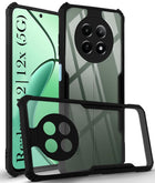 For Realme 12 | Realme 12X Back Cover Case (Puffer Cushion Wave Design | Camera Protection)