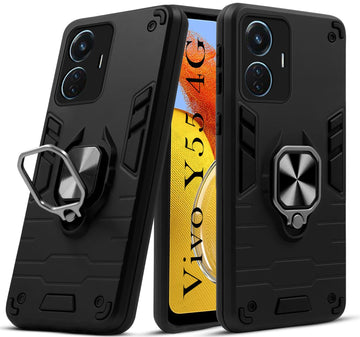 For Vivo Y55 4G Back Cover Case (Shockproof Polycarbonate Dual Layer Hybrid Armor)