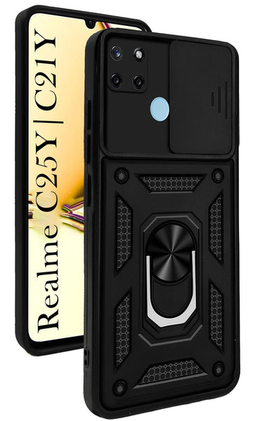 For Realme C25Y | C21Y Back Cover Case (Hybrid Dual Armor Polycarbonate)