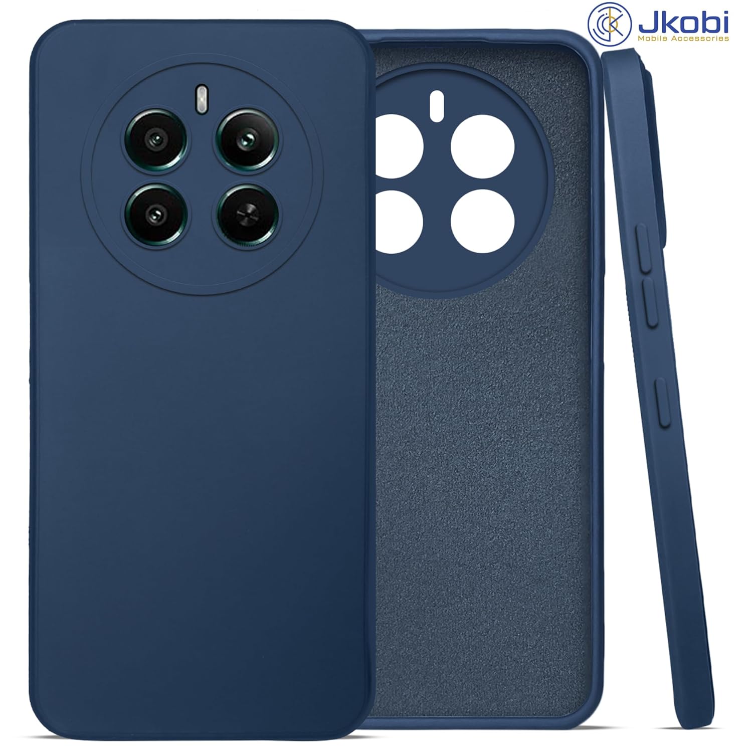 For Realme Narzo 70 Pro Back Cover Case (Matte Finish Silicone with Inside Fiber Cloth)