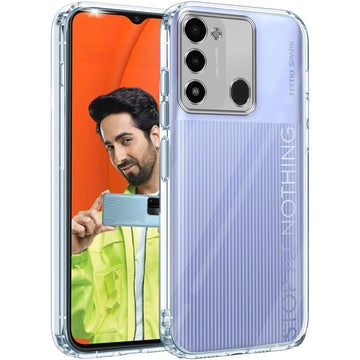 For Tecno Spark Go 2022 Back Cover (Silicone Clear Shockproof Case with Camera Protection | Soft and Flexible)