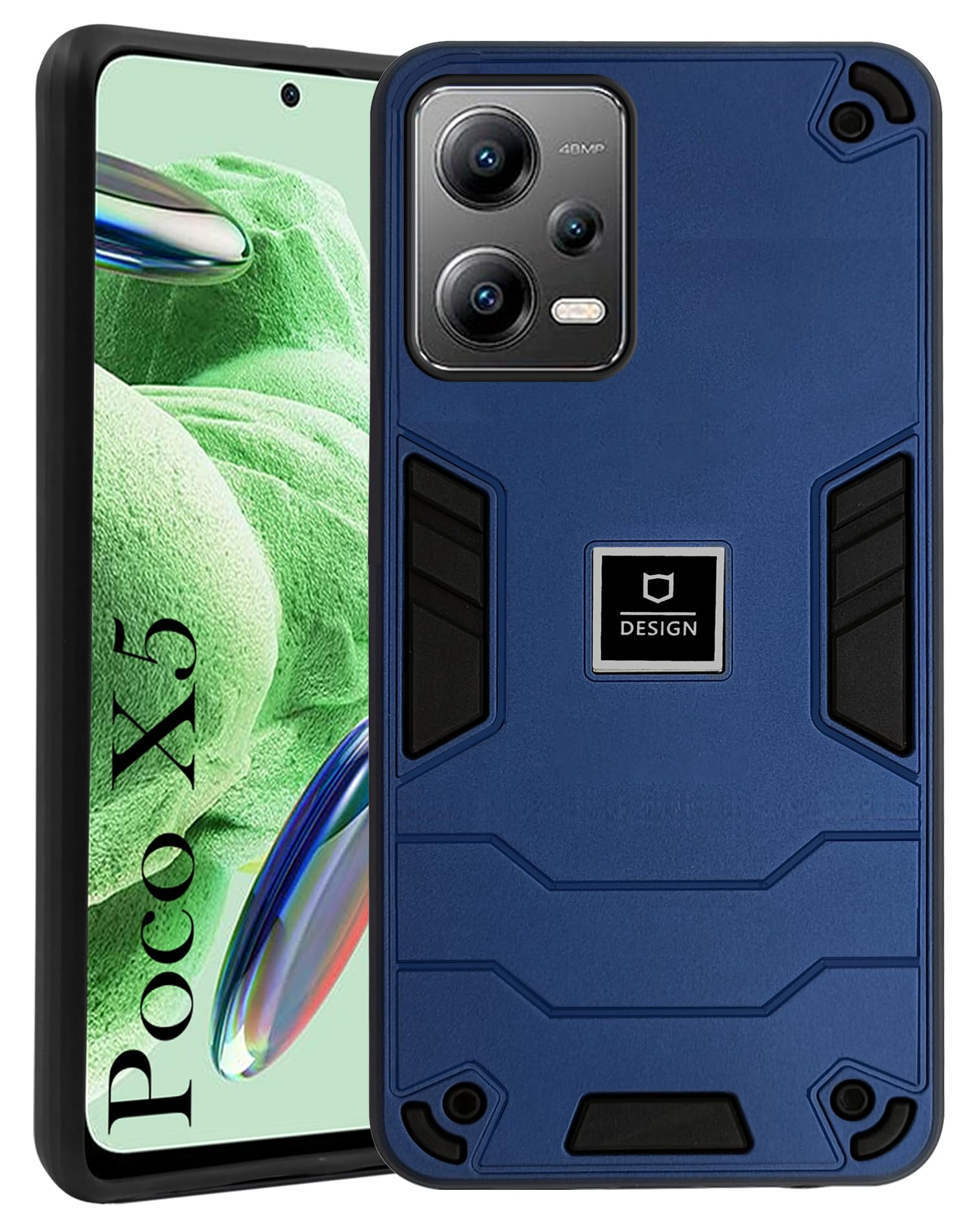For Xiaomi Poco X5 5G Back Cover Case (Lightweight Hybrid Shockproof Polycarbonate)