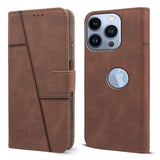 For Apple iPhone 13 Pro Flip Cover Case  (Stitched Leather with Magnetic Closure)