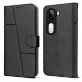 For Vivo iQOO Z9s Flip Cover Case (Stitched Leather with Magnetic Closure)