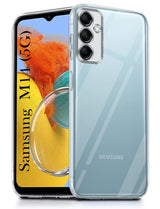 For Samsung Galaxy M14 5G Back Case Cover ( Silicone Clear Shockproof Case with Camera Protection | Flexible and Soft)