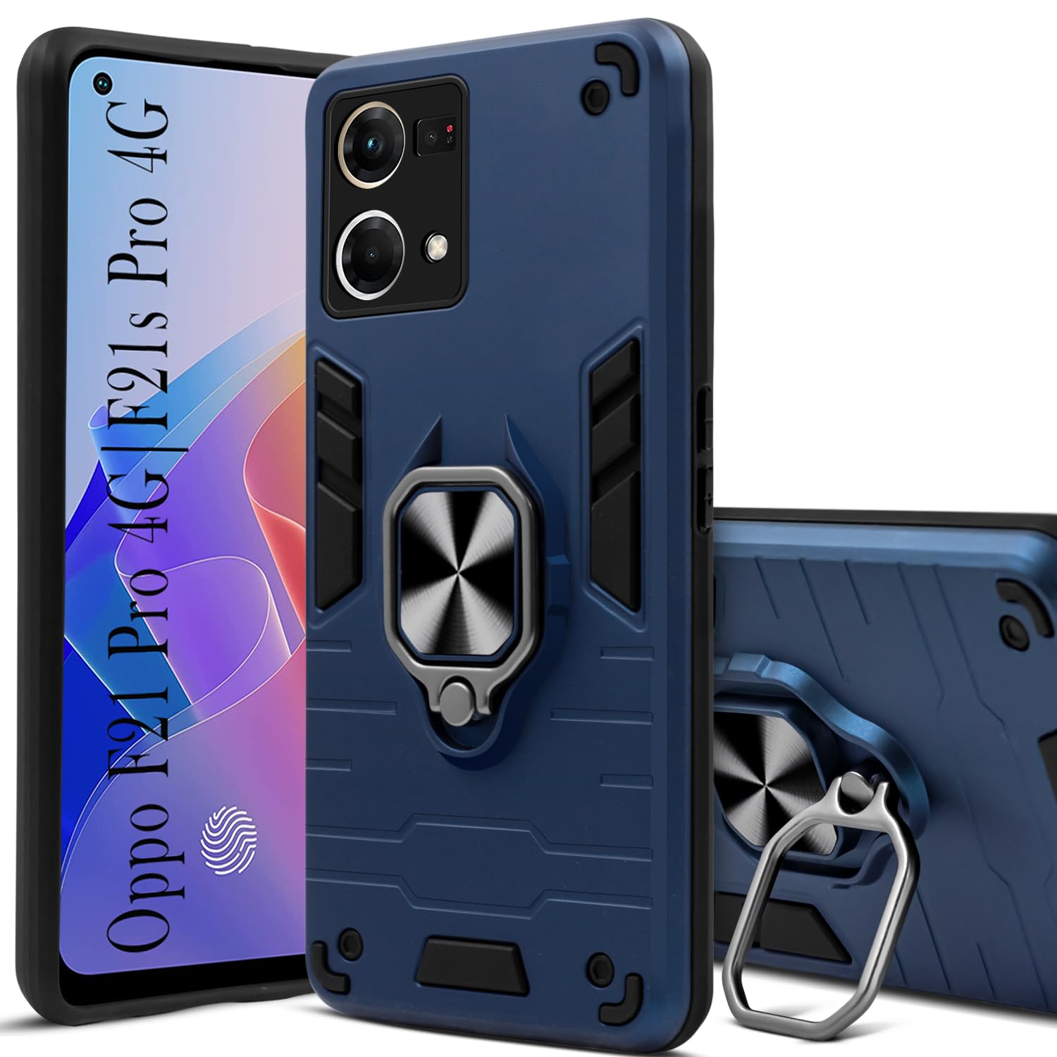 For Oppo F21 Pro 4G | F21s Pro Back Cover Case (Shockproof Polycarbonate Dual Layer Hybrid Armor)