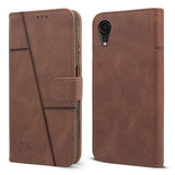 For Samsung Galaxy A03 Core Flip Cover Case (Stitched Leather Finish | Magnetic Closure | Inner TPU | Foldable Stand | Wallet Card Slots)