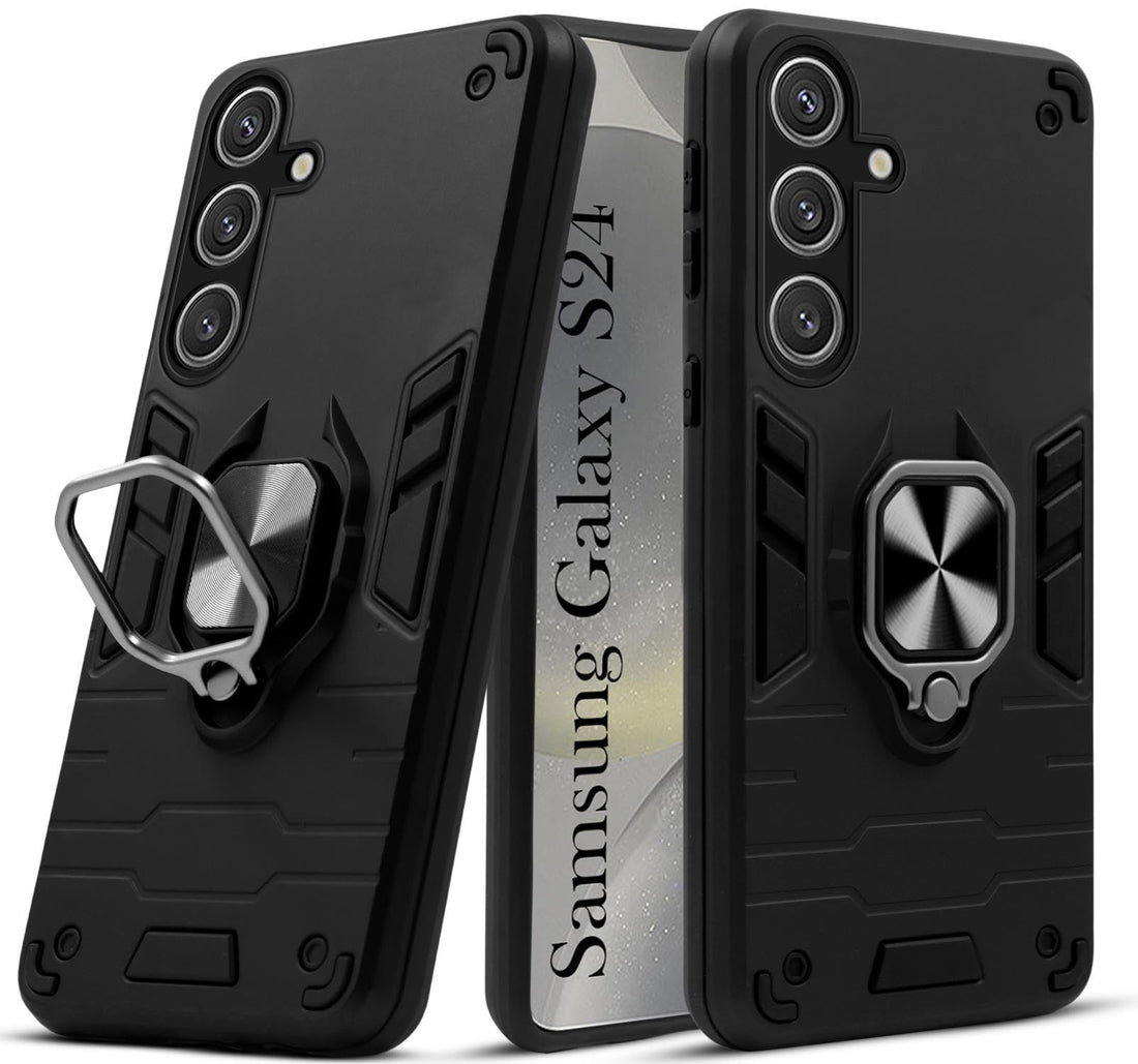 For Samsung Galaxy S24 Back Cover Case (Shockproof Polycarbonate Dual Layer Hybrid Armor)