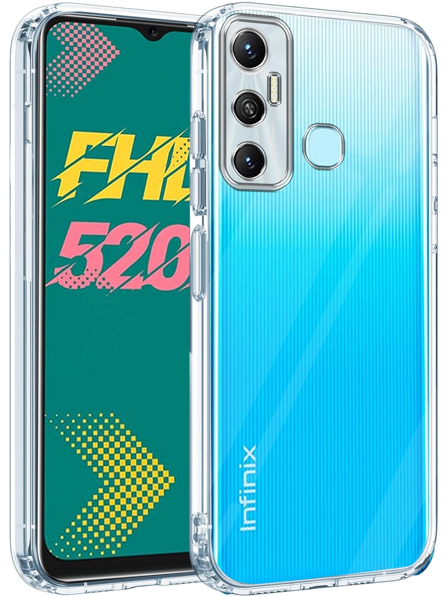For Infinix Hot 11 Back Cover (Silicone Clear Case with Camera Protection | Soft and Flexible)